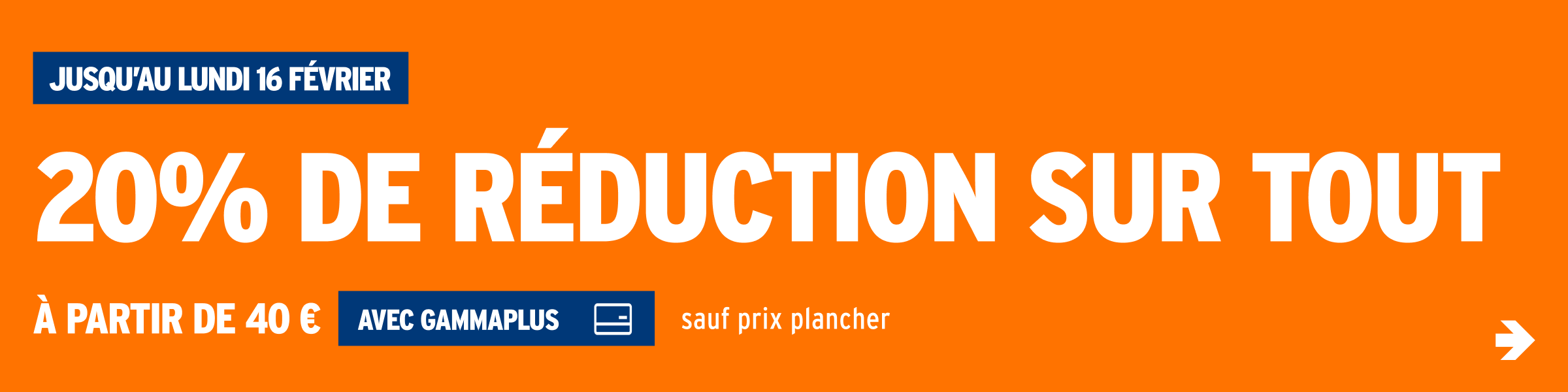 20% de réduction sur tout