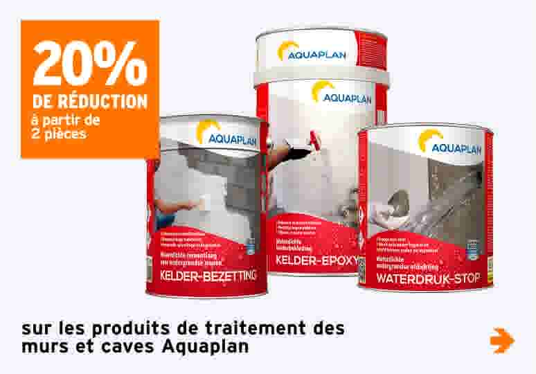 20% de réduction sur les produits de traitement des murs et caves Aquaplan