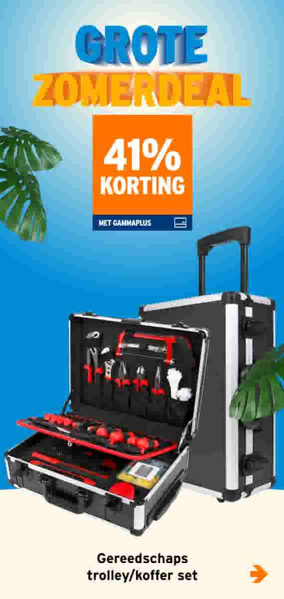 41% korting Gereedschaps trolley/koffer set