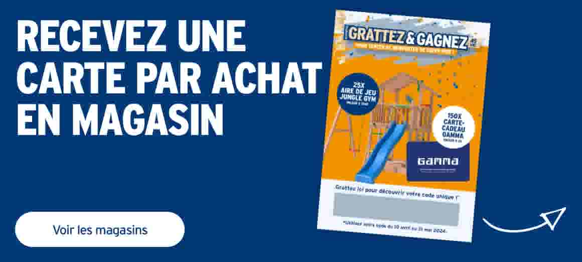 Recevez une carte par achat en magasin