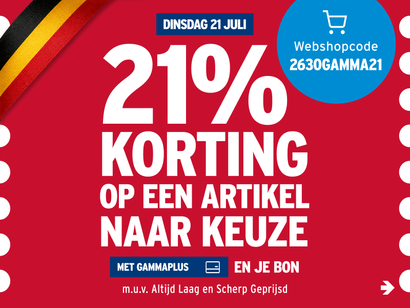20% korting op een artikel naar keuze