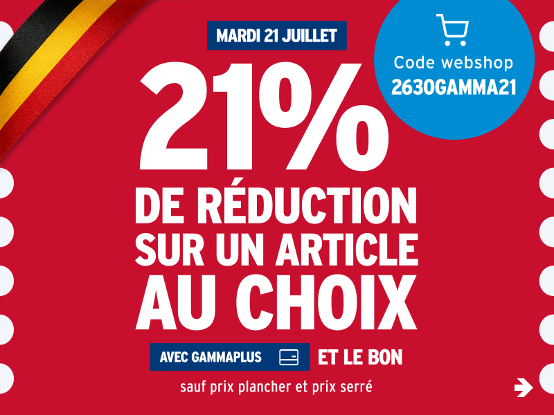 20% de réduction sur un article au choix