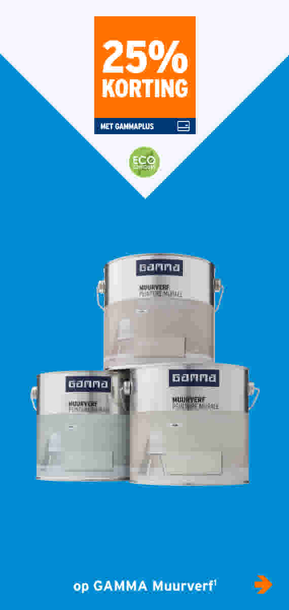 25% korting op GAMMA Muurverf