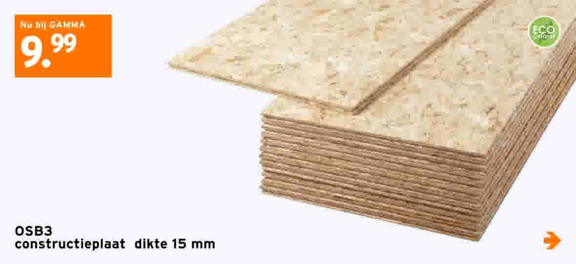 OSB3 constructieplaat dikte 15 mm