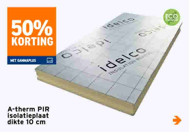 50% korting A-therm PIR isolatieplaat dikte 10 cm
