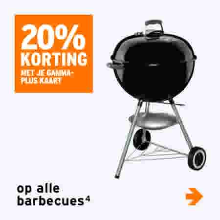 20% korting op alle barbecues