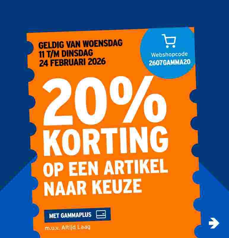 20% korting op een artikel naar keuze
