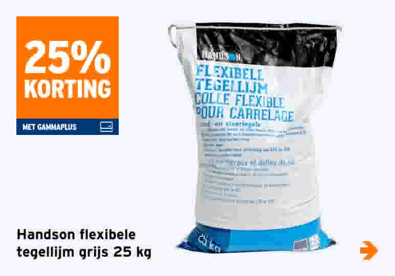Handson flexibele tegellijm grijs 25 kg