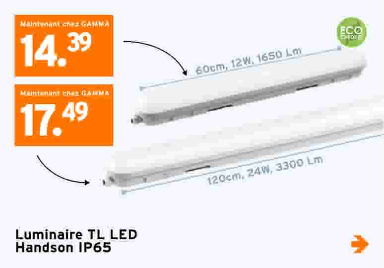 Luminaire TL LED Handson IP65