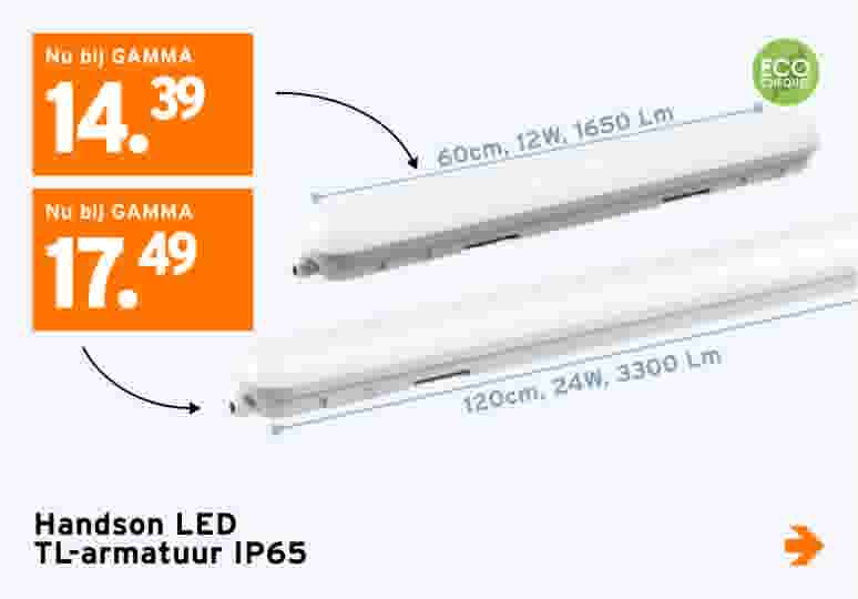 Handson LED TL-armatuur IP65