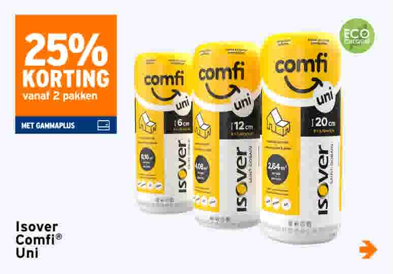25% korting Isover Comfi® Uni 