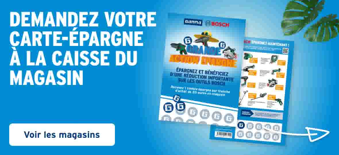 demandez votre carte-épargne à la caisse du magasin