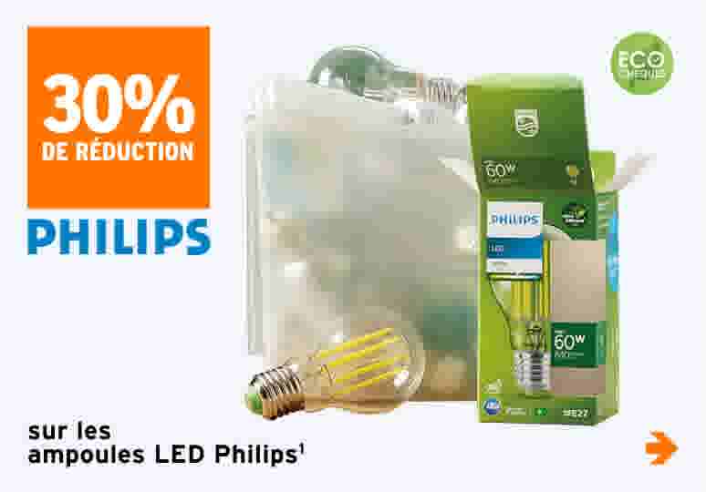 30% de réduction sur les ampoules LED Philips