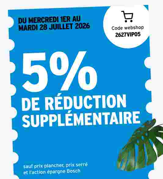 5% de réduction supplémentaire