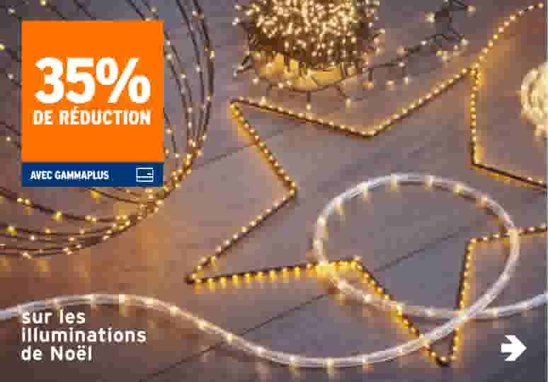 35% de réduction sur les éclairages de Noël