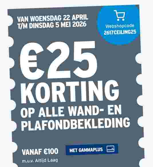 €10 korting op al het elektrisch (tuin)gereedschap