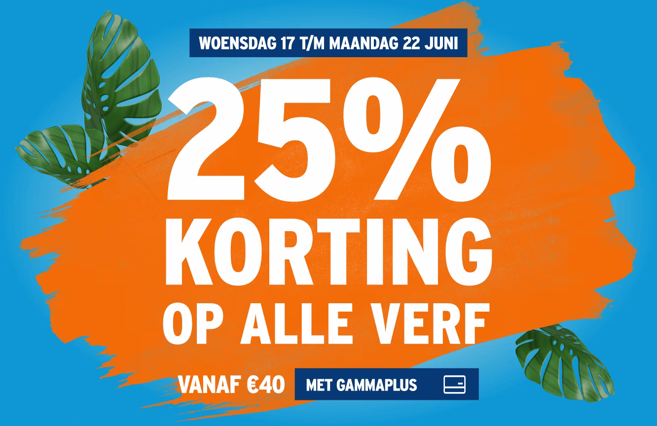 Verf Actiedagen - 25% korting op alle verf