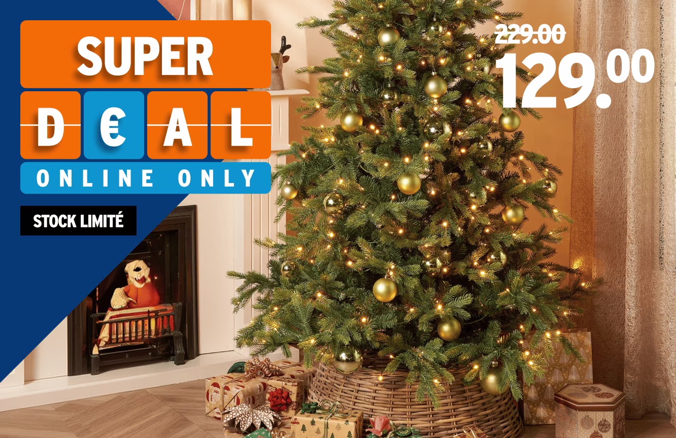 Superdeal - Sapin de Noël artificiel Grimshaw 260 LED 185 cm