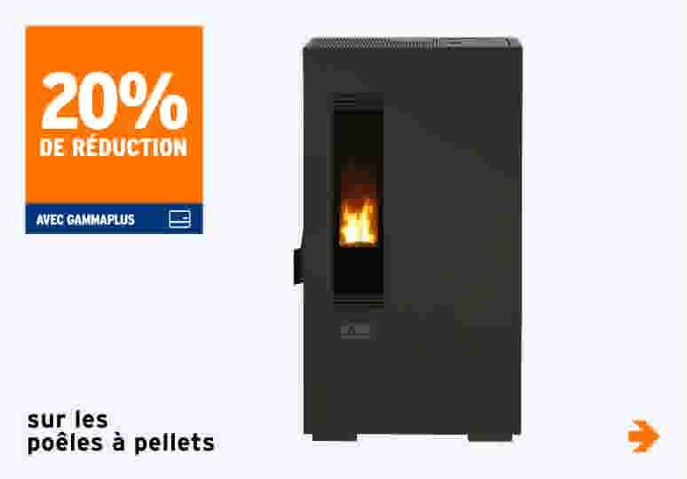 20% de réduction poêles à pellets