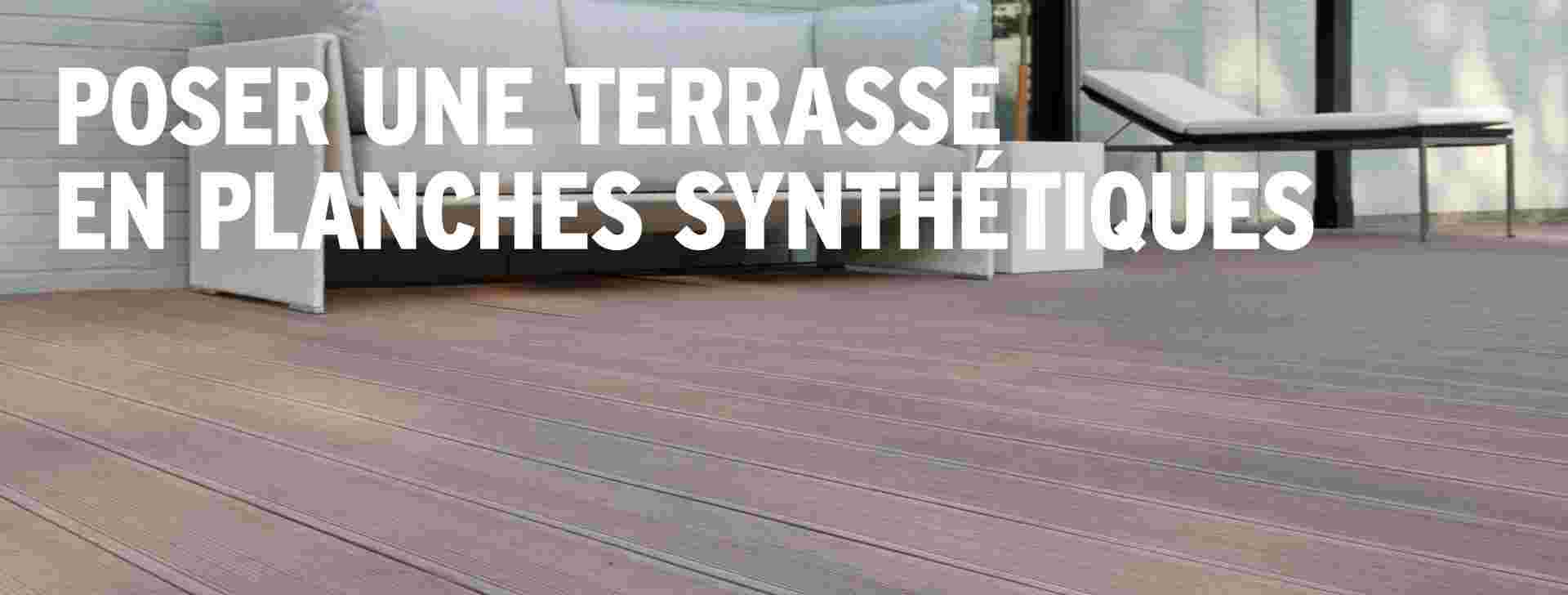 Comment aménager une terrasse en planches synthétiques ?