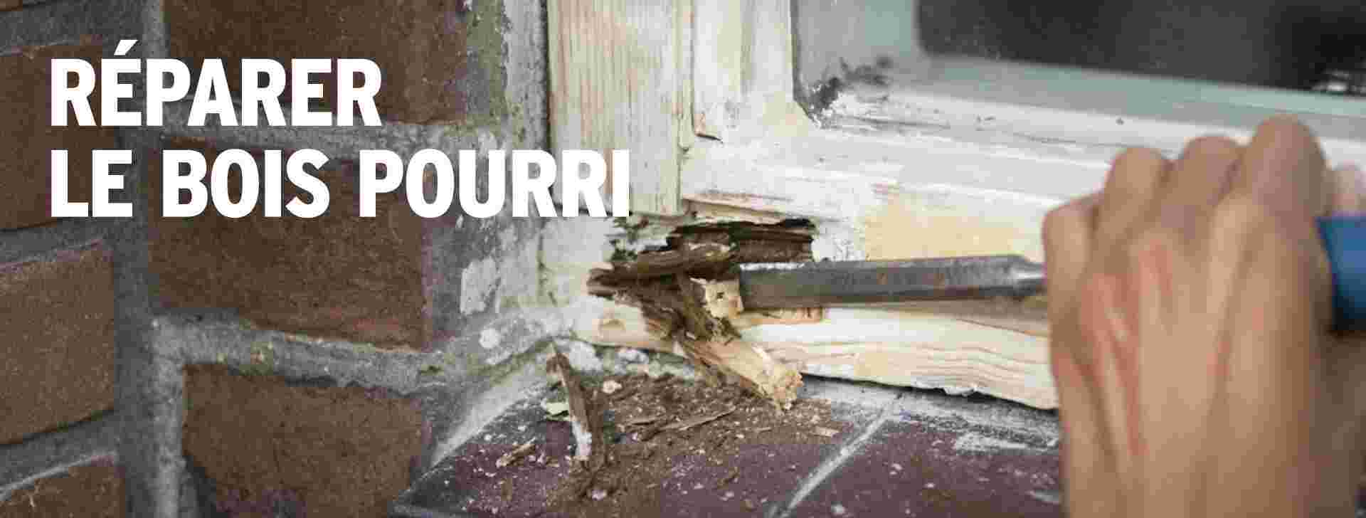 Comment réparer le bois pourri des châssis de porte ou fenêtre ?