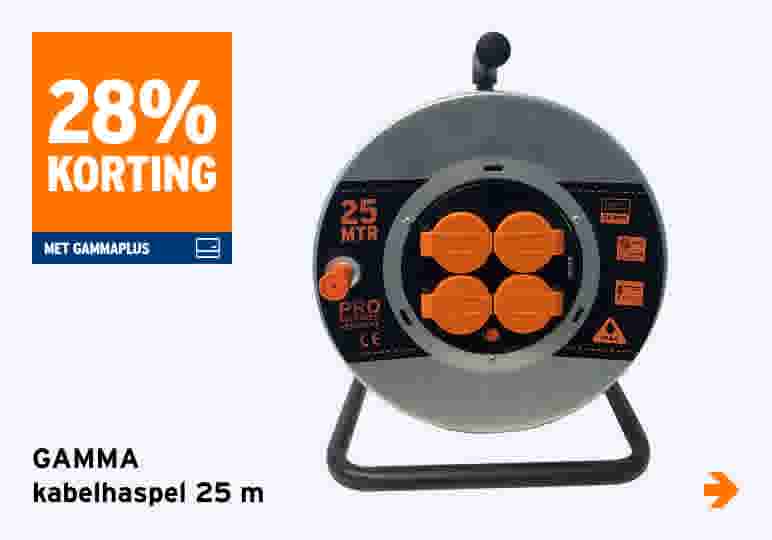 GAMMA kabelhaspel 25 m