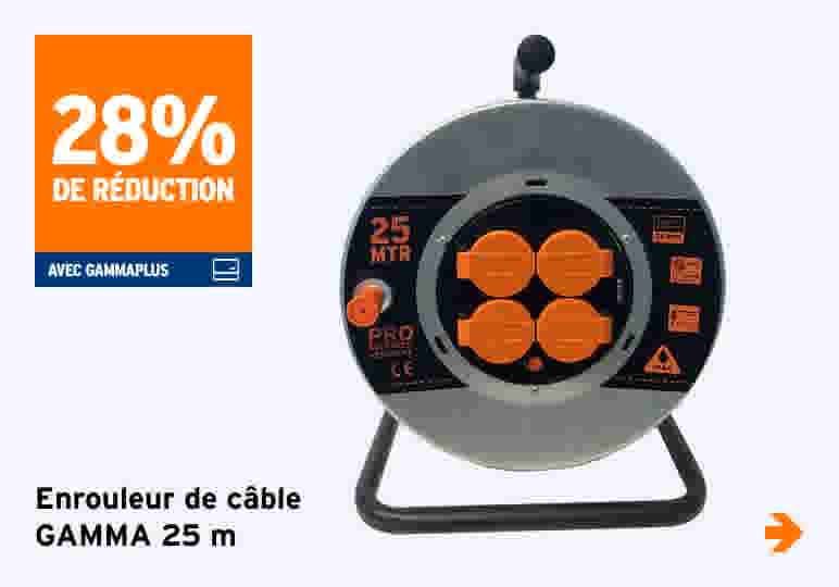 Enrouleur de câble GAMMA 25 m