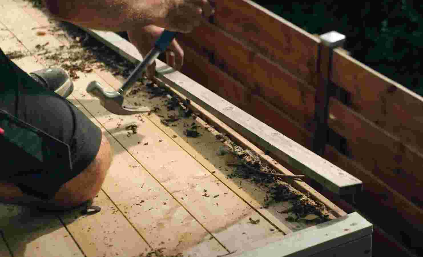 Verwijder de oude dakbedekking 