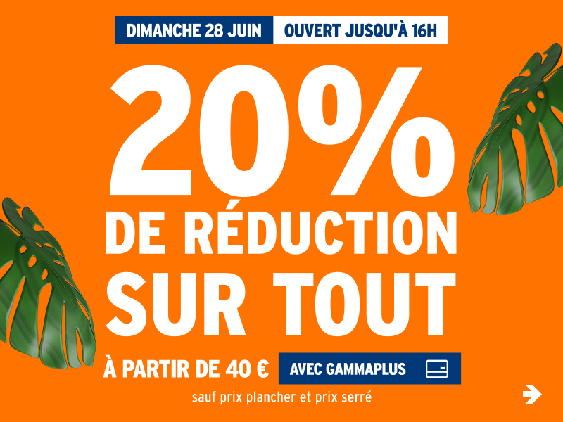 20% de réduction sur tout