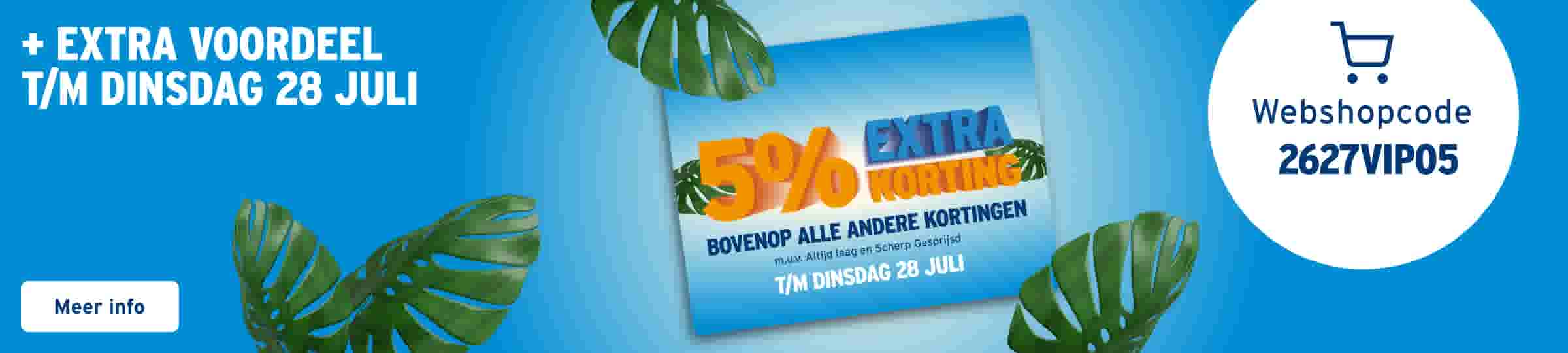 5% extra korting