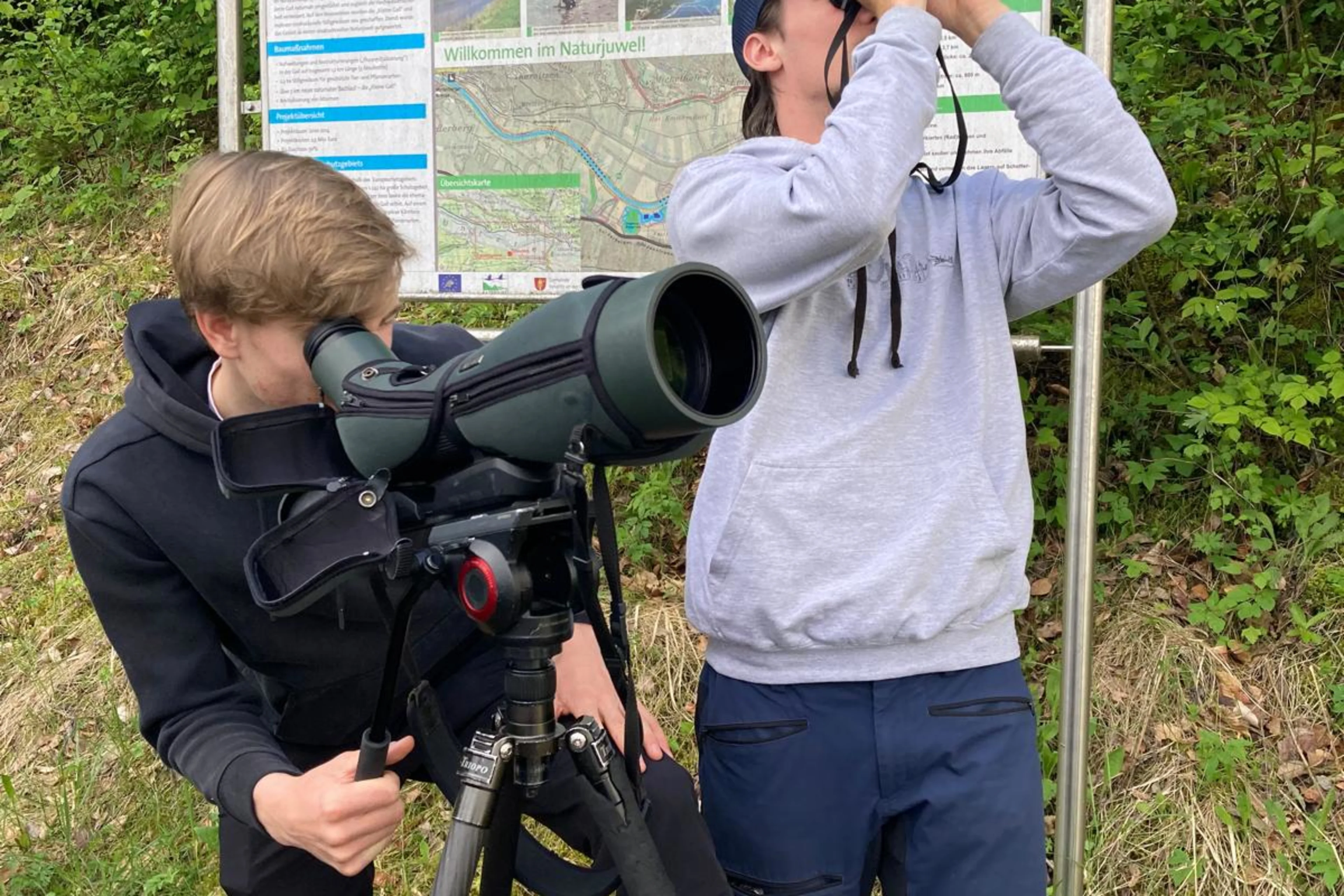 Ein Team beim BirdRace 2026 in Oberösterreich.