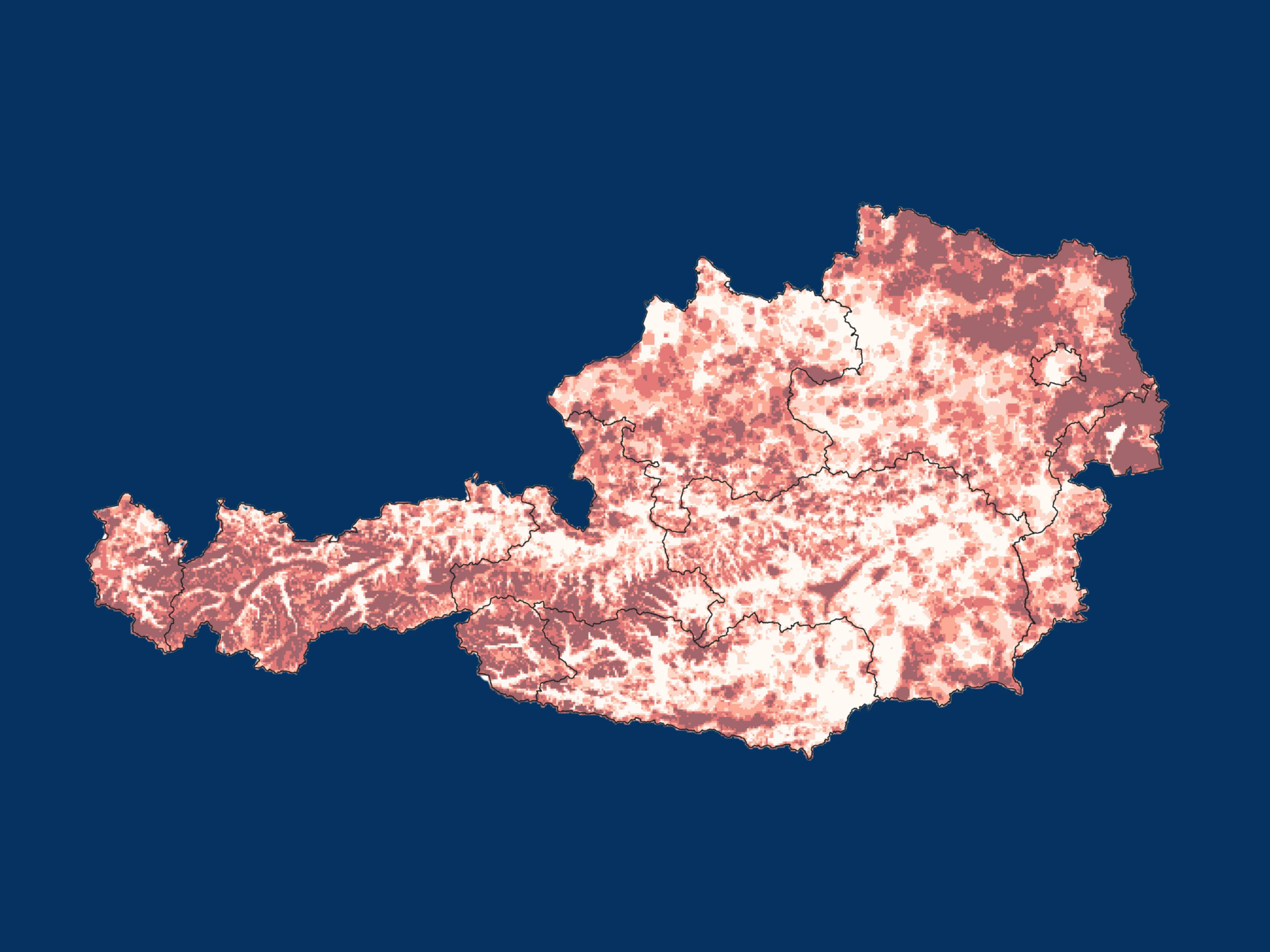 Ornithologische Sensibilitätskarte Windkraft Österreich