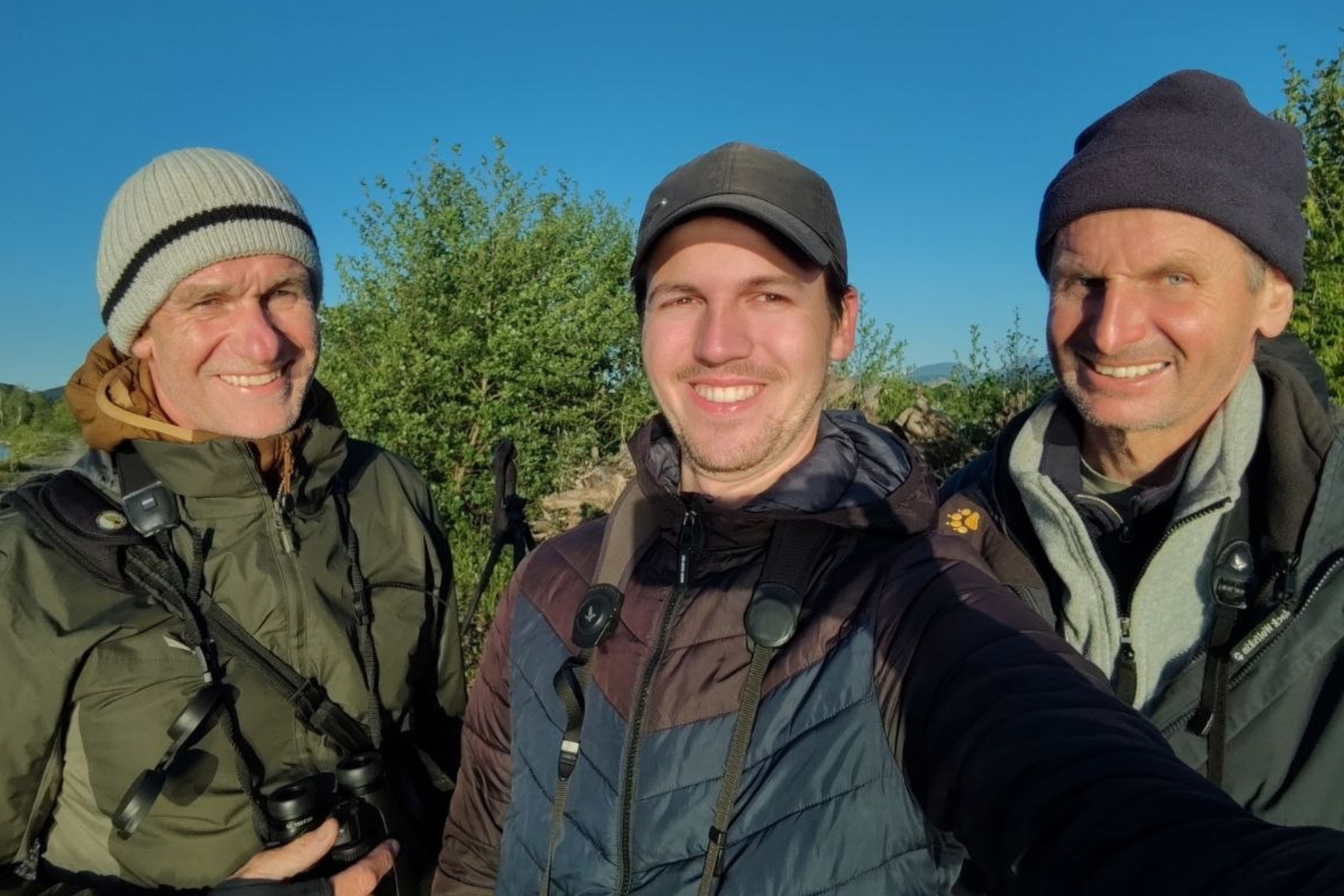 Das Gewinner-Trio des 23. Austrian BirdRace 2026.