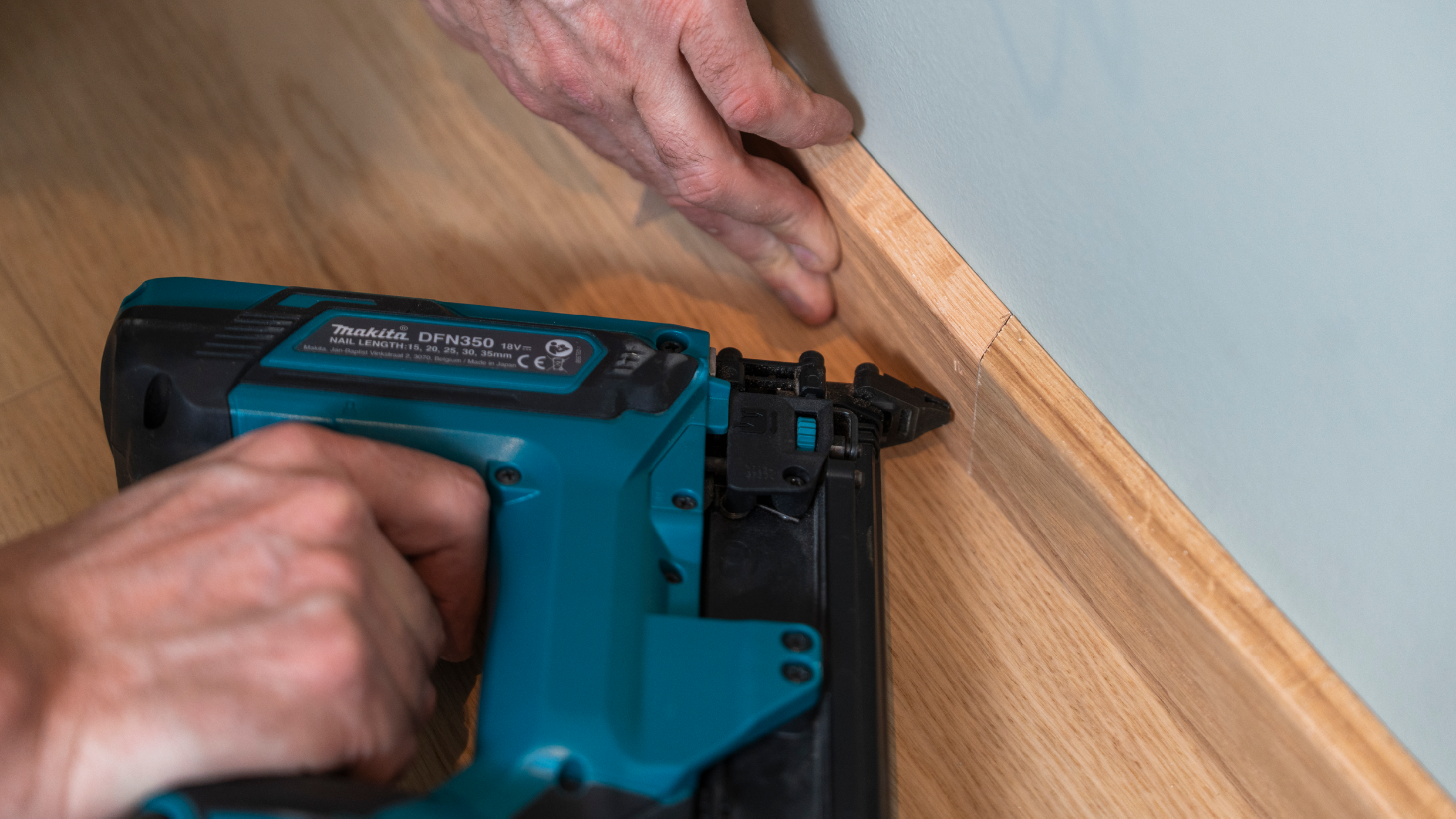 samlinger ved forlængelse af fodlister bør foretages med 22,5 graders samling