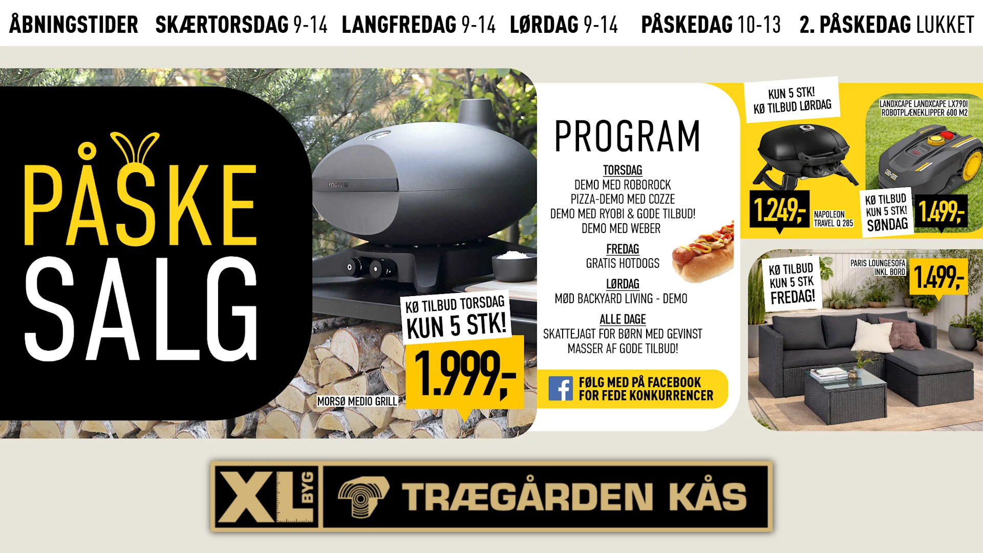 XL-BYG Trægården Kås A/S - Påske 2026
