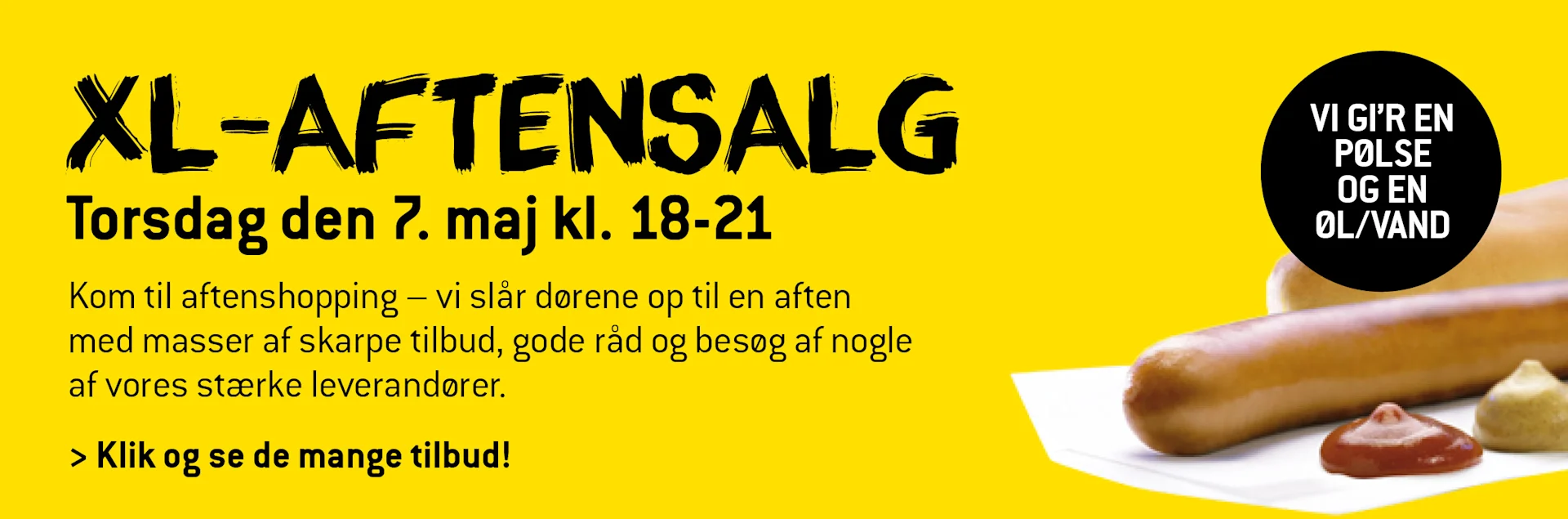 Aftensalg maj 2026 XL-BYG Hjørring Tømmerhandel A-S