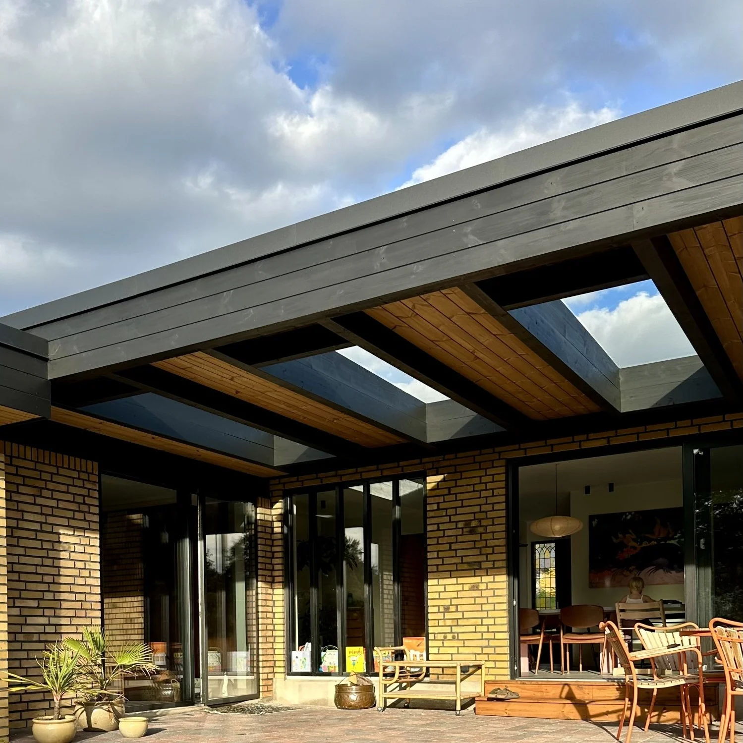 xlbygprojekt tag og overdækket terrasse