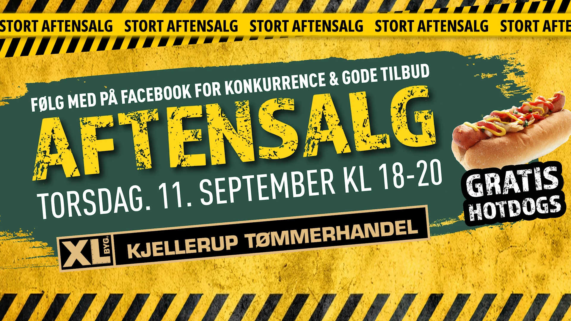 XL-BYG Kjellerup Tømmerhandel - Aftensalg september 2025