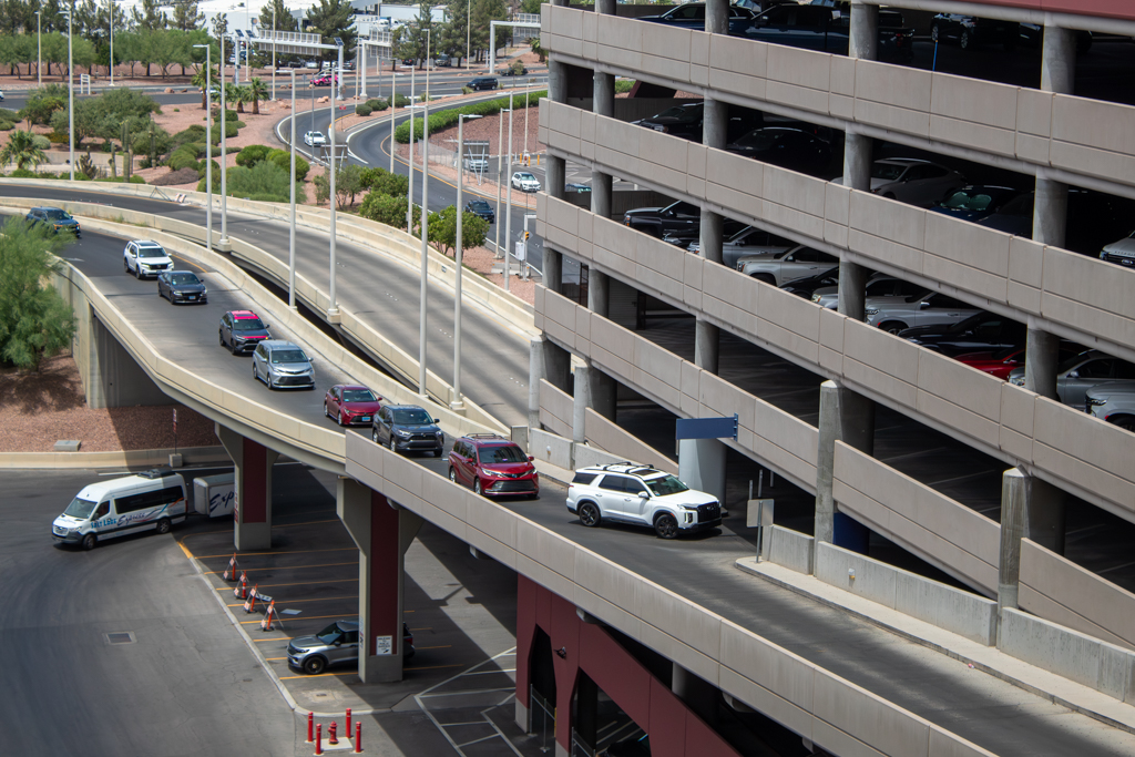 T1 Parking Garage Line Photo