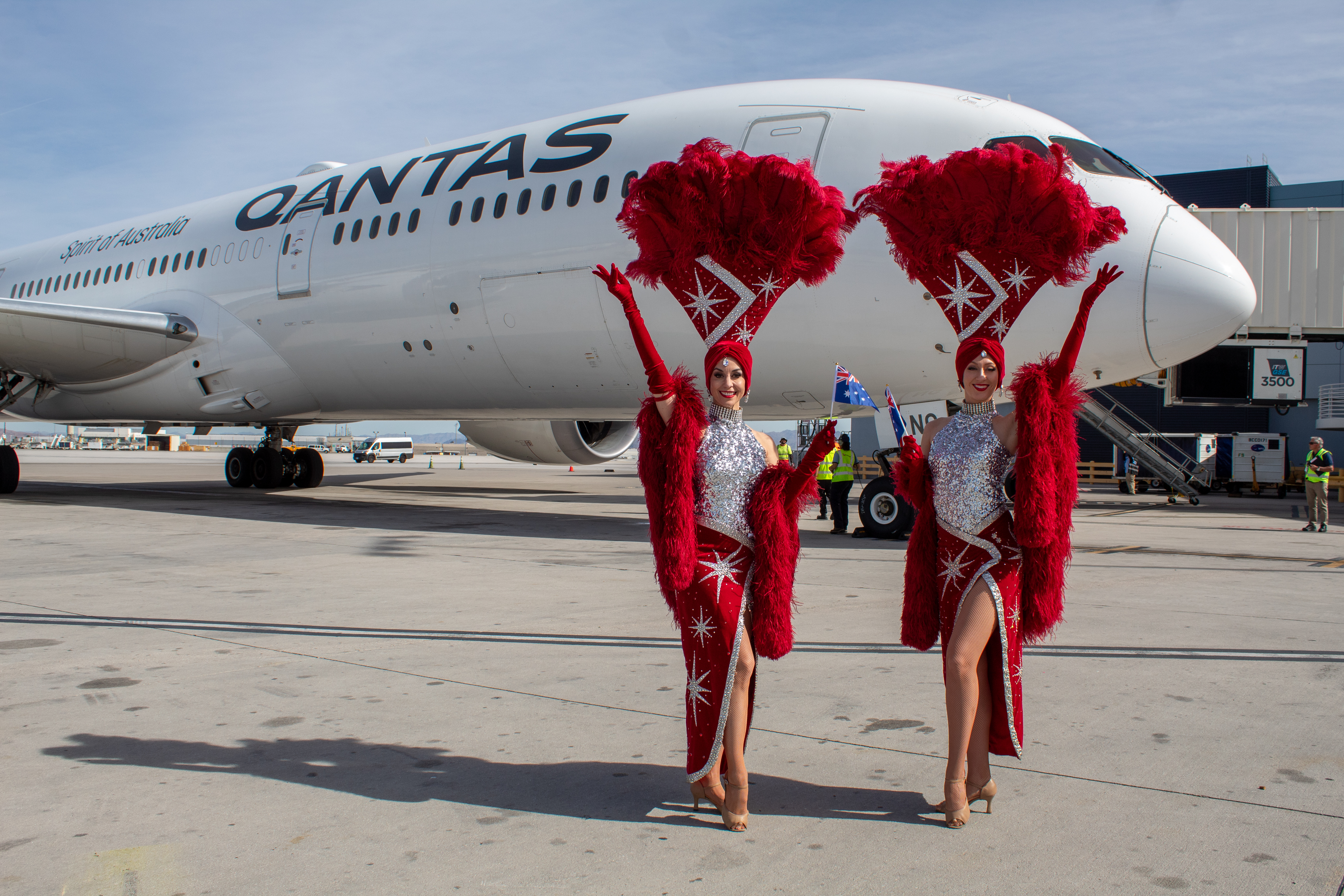 Qantas Charter Arrives