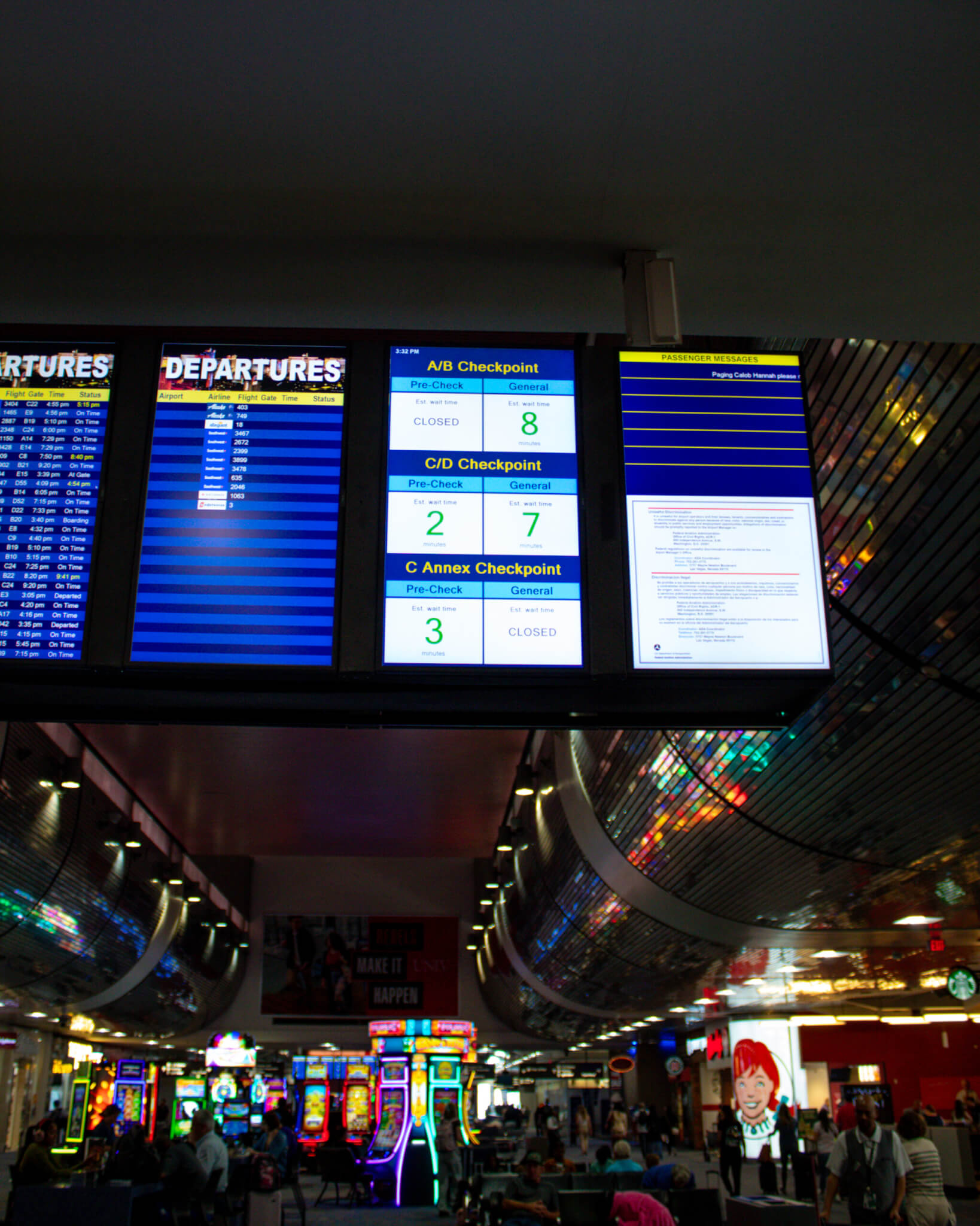 New system at LAS displays real-time security wait times