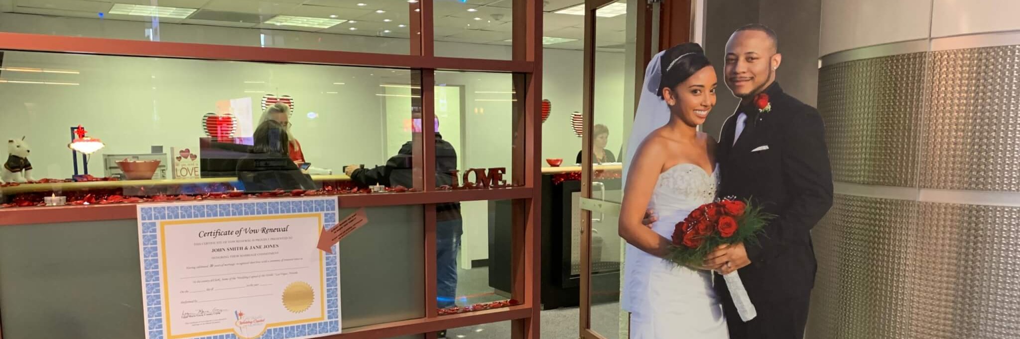 Pop-up marriage license office will offer convenience for Valentine’s travelers