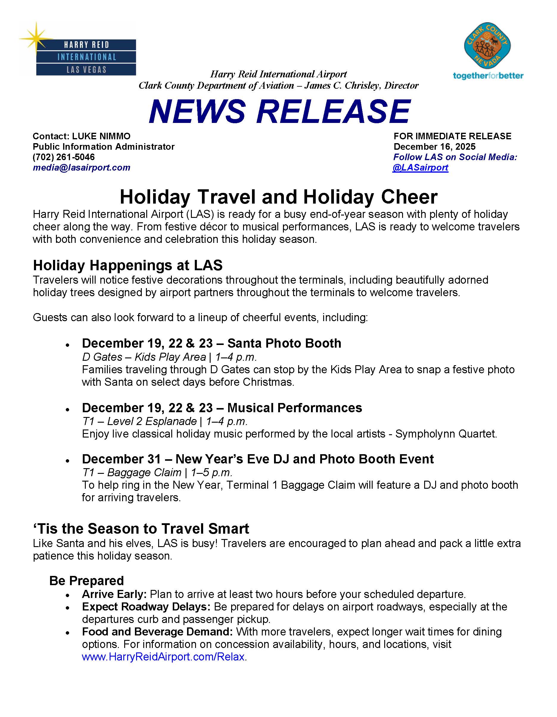 12.16.2025 December Happenings and Travel Tips Press Release Page 1