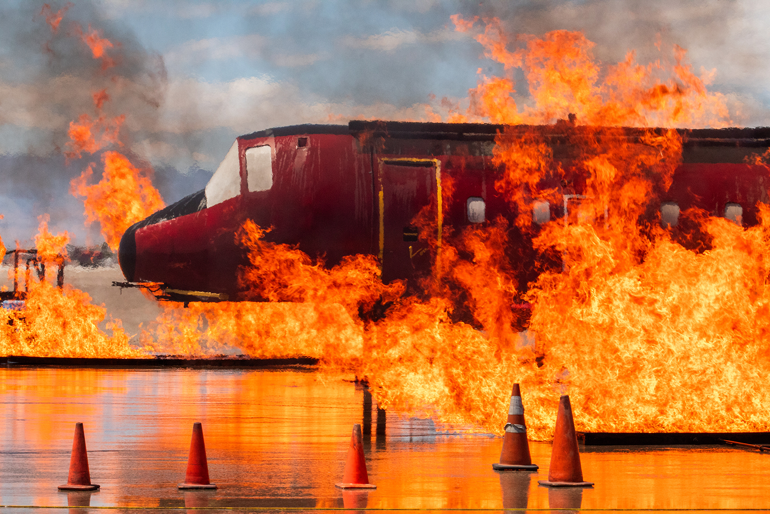 Live Fire Mock Aircraft