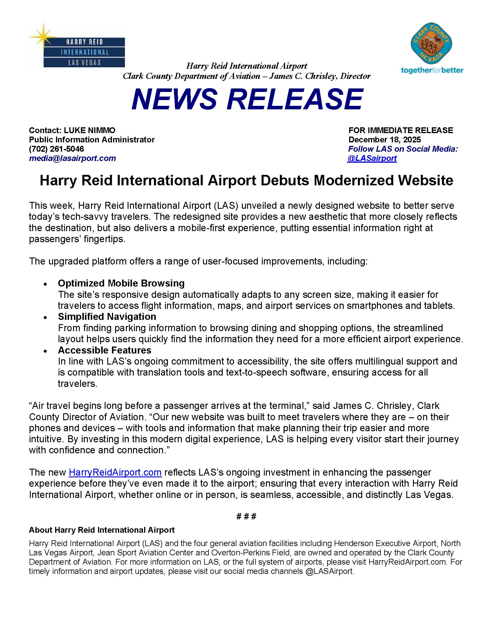 12.18.2025 Modernized Website Press Release