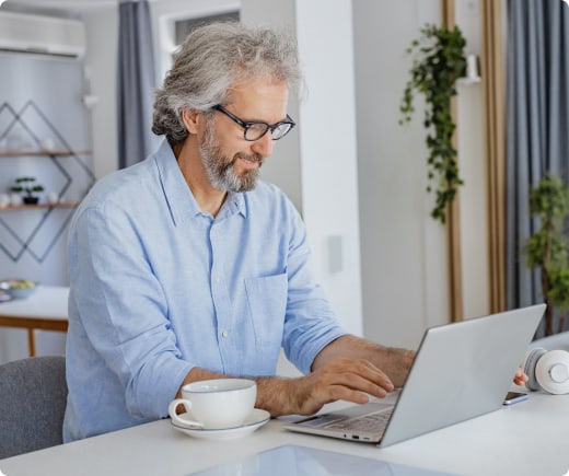 Person typing on a laptop