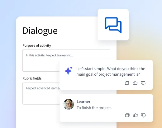 New Era: Immersive Learning Dialog