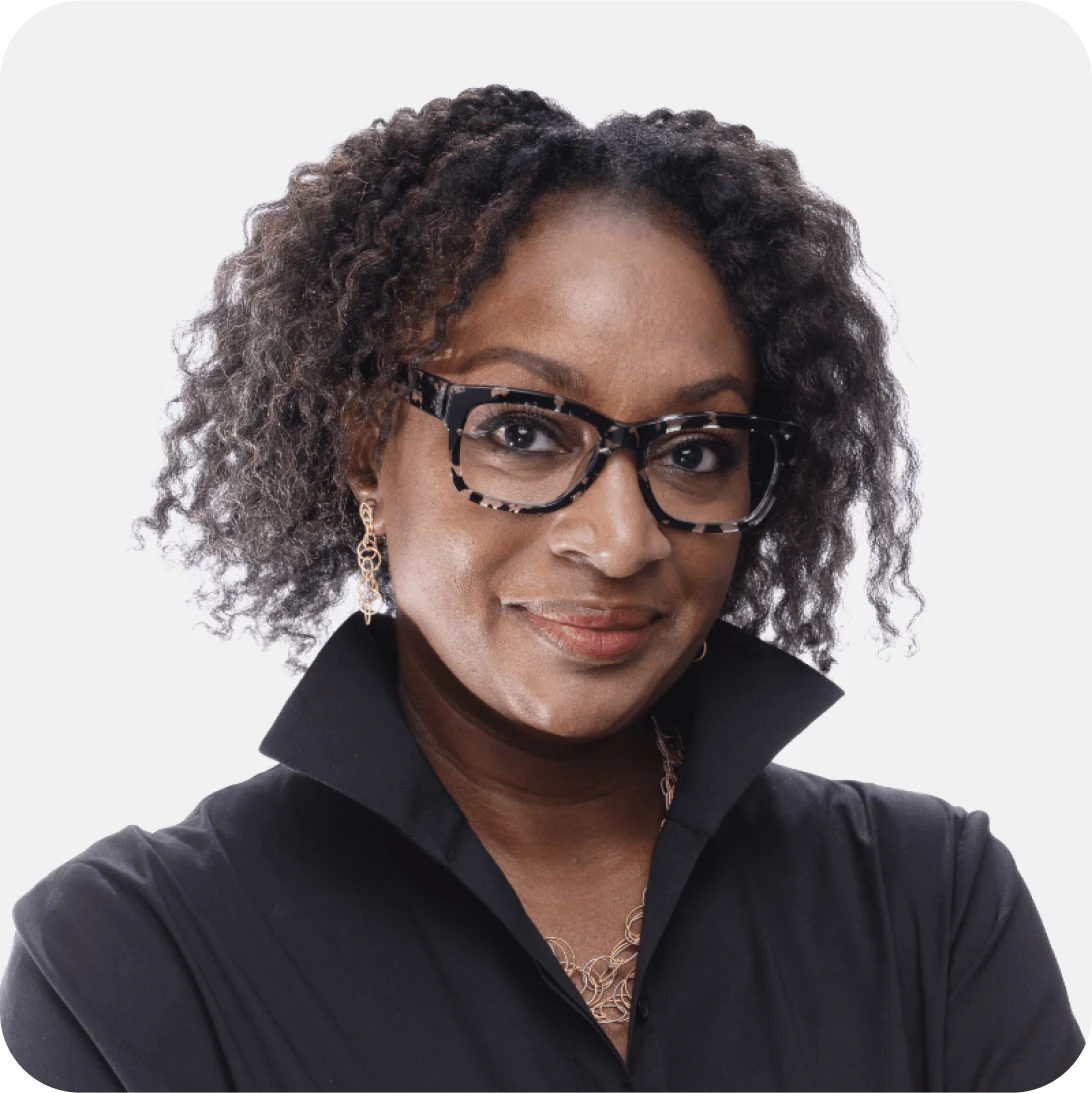 A headshot of Pinterest’s Chief Legal and Business Affairs Officer, Wanji Walcott