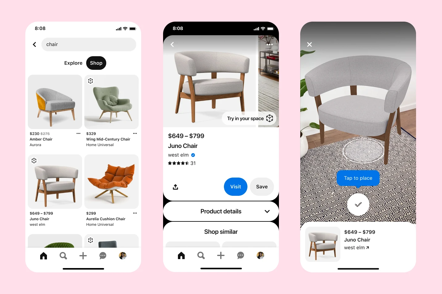 Pinterest introduces AR Try On for Home Decor for the ultimate online home  shopping experience | Pinterest Newsroom