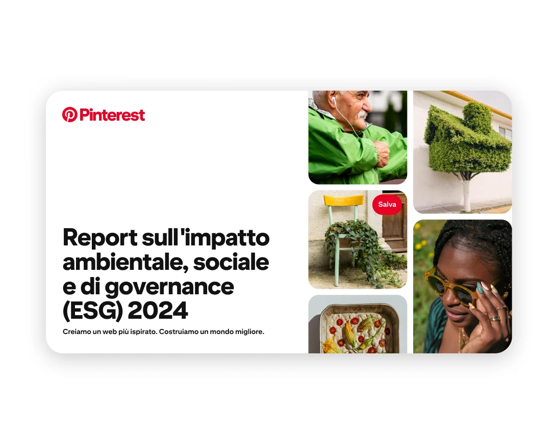 La diapositiva di copertina del nostro Report sull'impatto ambientale, sociale e di governance (ESG) del 2024.